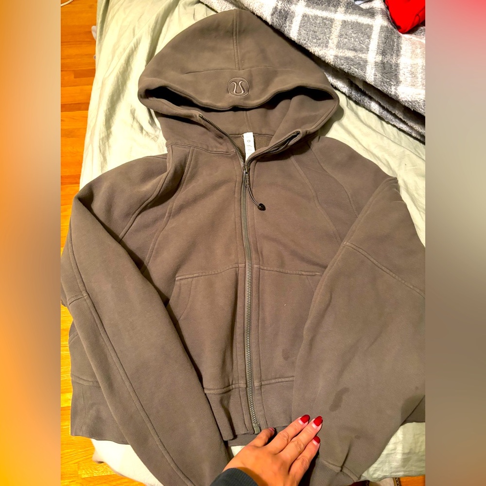 Cropped full zip